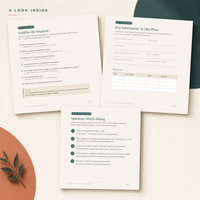 What’s Inside graphic listing Day 1 safety, Day 2 organization, and Day 3 planning tools in the caregiver guide.
