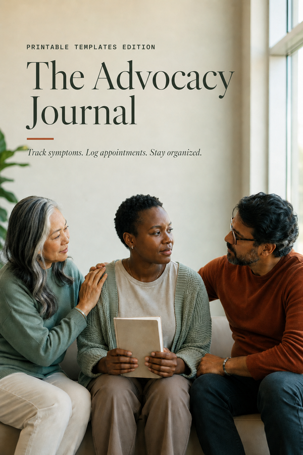 The Advocacy Journal: Printable Patient Health & Medical Organizer